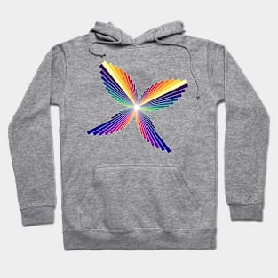 Dusk Butterfly | Flying Wings Bar Charts White Hoodie